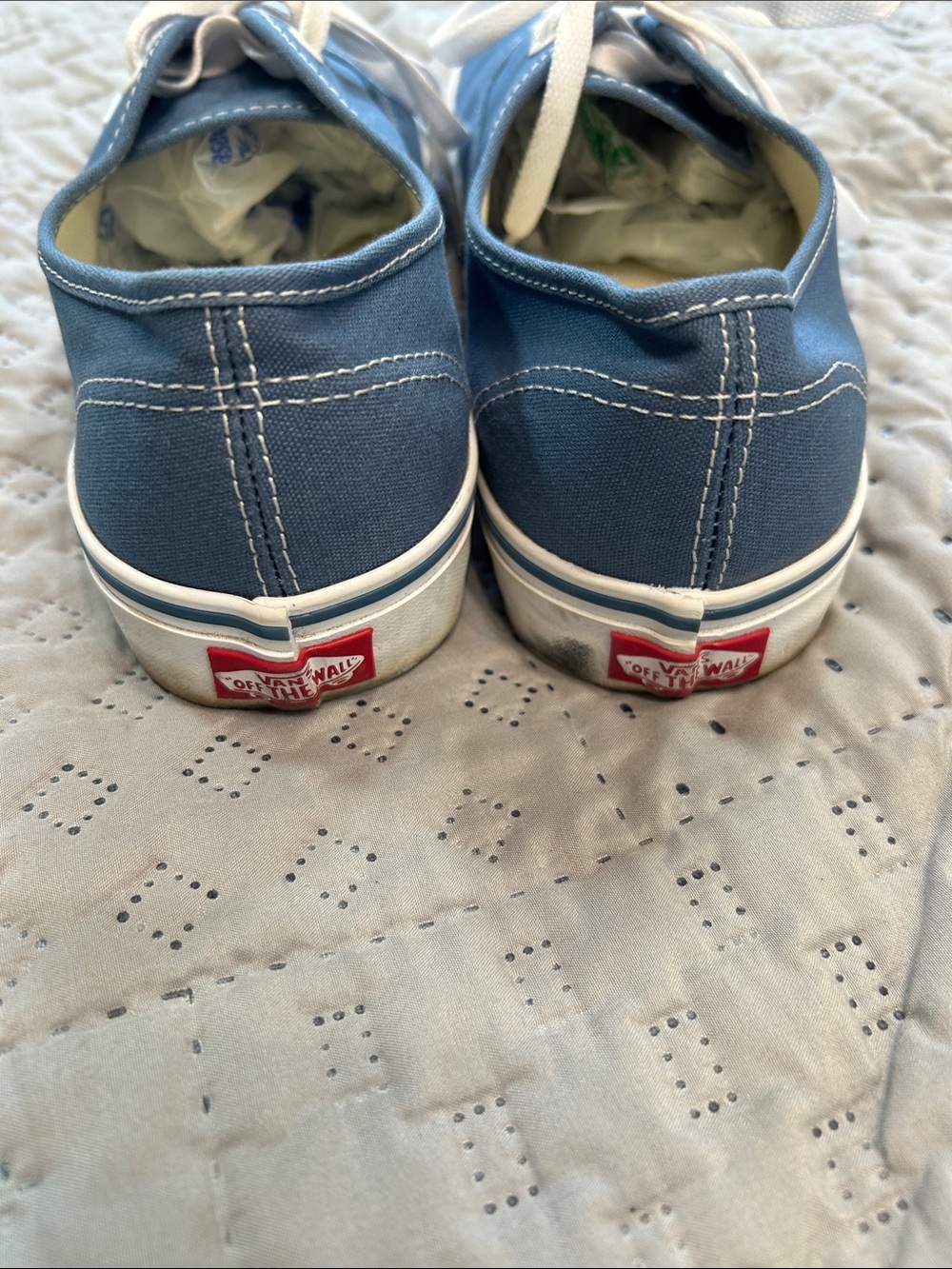 Vans 9.5 classic canvas lace up blue - Picture 4 of 8
